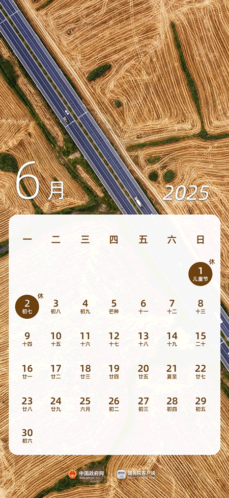 2025年6月节日放假安排查询 - 2025年6月节假日放假安排日历